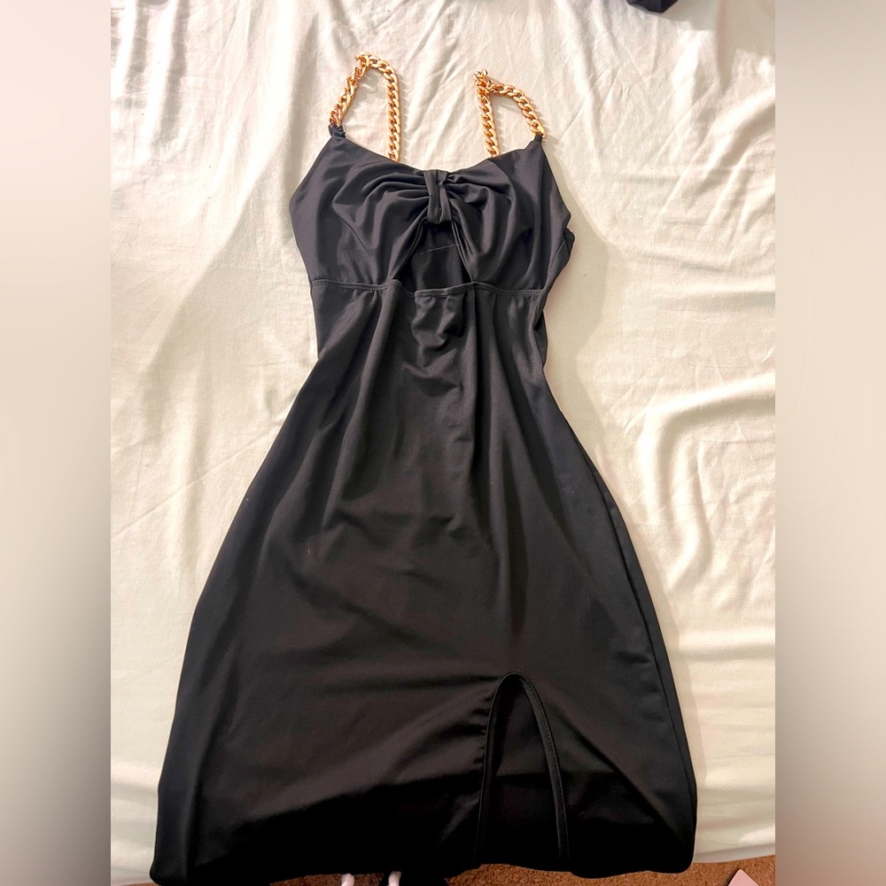 Black dress.